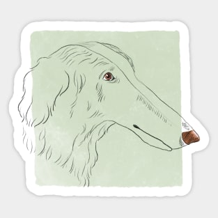 Borzoi Lovers Sticker